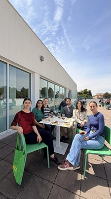Last day of Biology department retreat - Botenical garden balcony